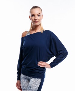BIANOR I bluzka do jogi granatowa Luna Mech