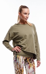 ALLULA bluzka do jogi khaki Luna Mech