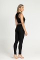 APOLLO legginsy do jogi czarne Luna Mech tył