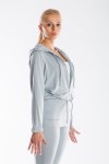 HADAR bluza do jogi popielata Luna Mech